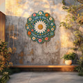 Be Kind Daisy Peace UV printed aluminum metal wall art for inspirational floral living room bedroom and patio decor