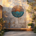 Rustic sunrise metal wall art southwestern desert outdoor decor